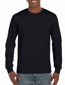 T-shirt z długimi rękawami kolor czarny GILDAN